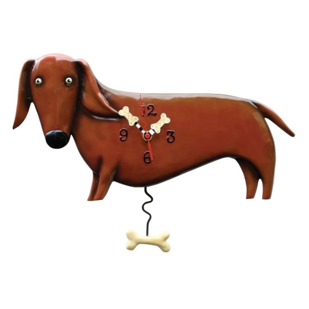 NIB Oscar the Weiner Dog Clock
